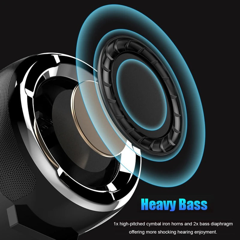 Altavoz Bluetooth Portátil Anticaídas con Subwoofer